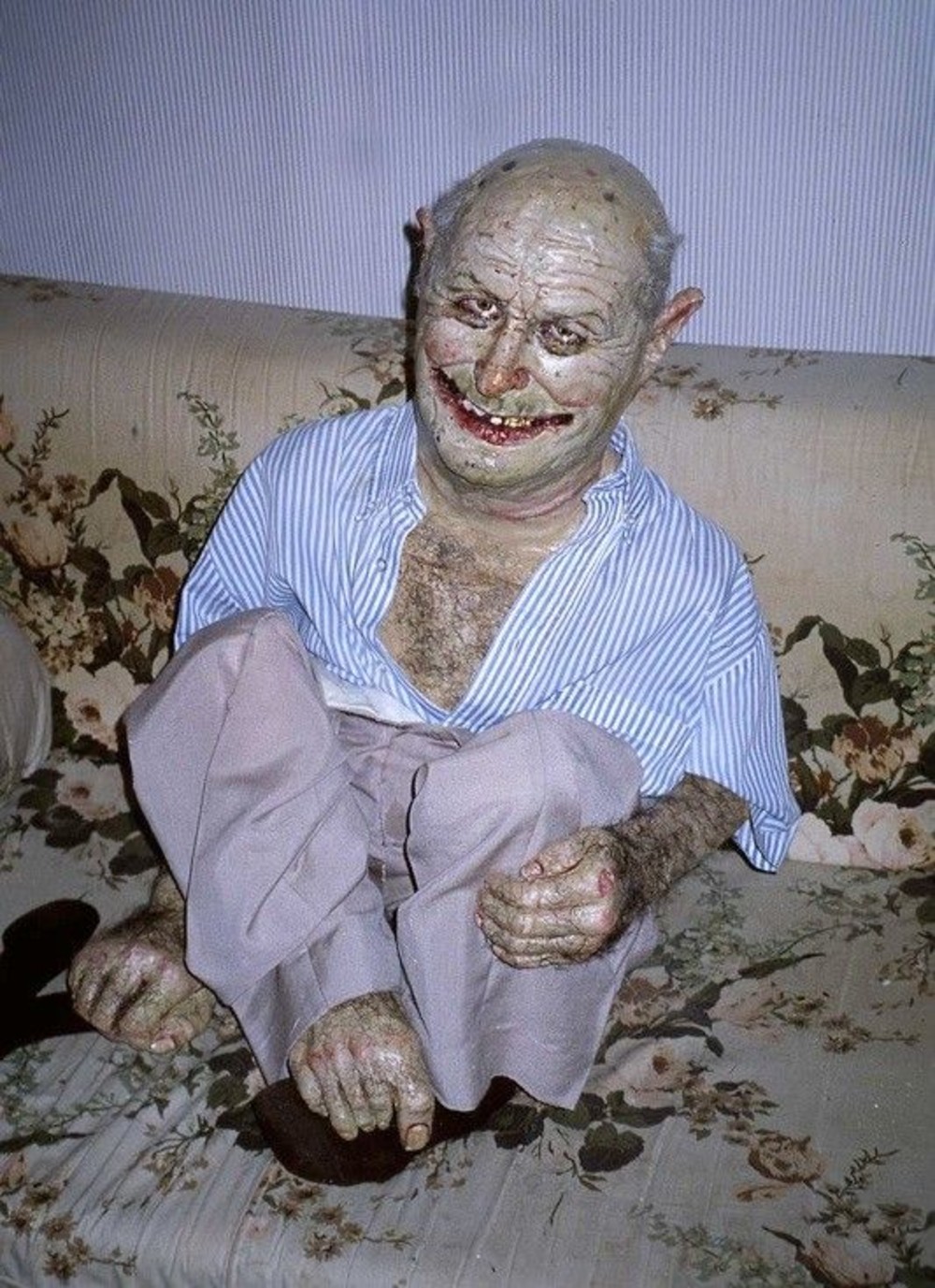 Father ape squatting