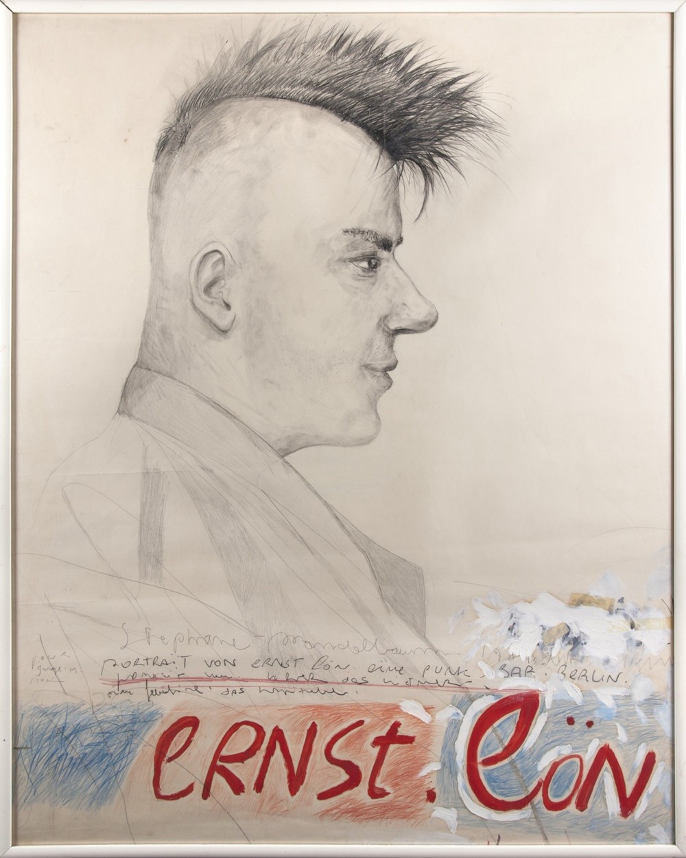 Ernst Cön "portret von Ersnt Cön, ein Punk in Berlin"