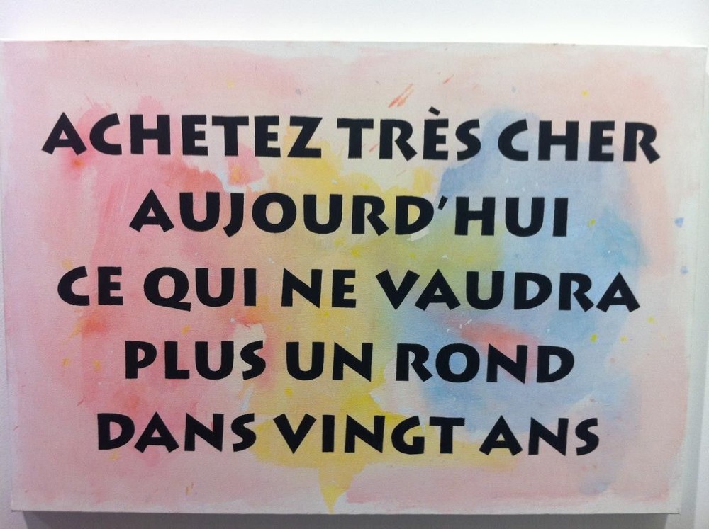 Achetez tr?s cher aujourd'hui ce qui ne vaudra plus un rond dans vingt ans