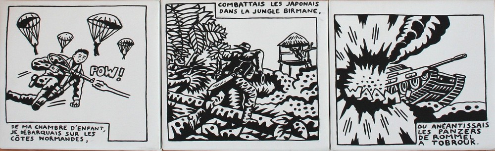 4 peintures texte BD