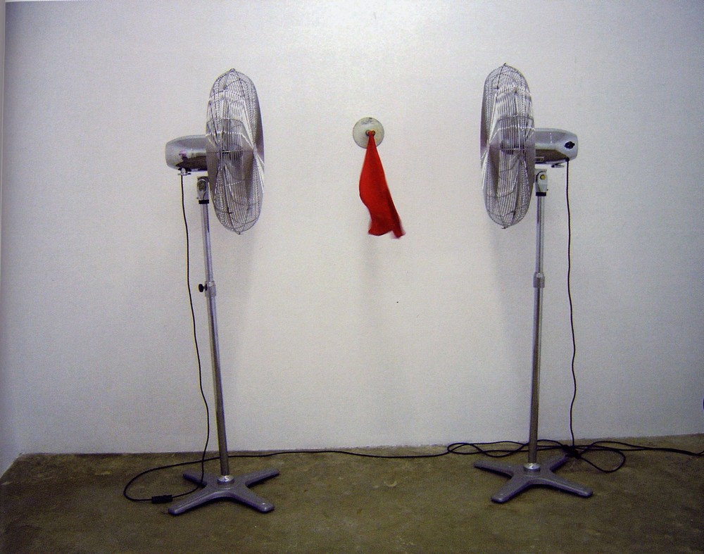 2 ventilateurs avec drapeau