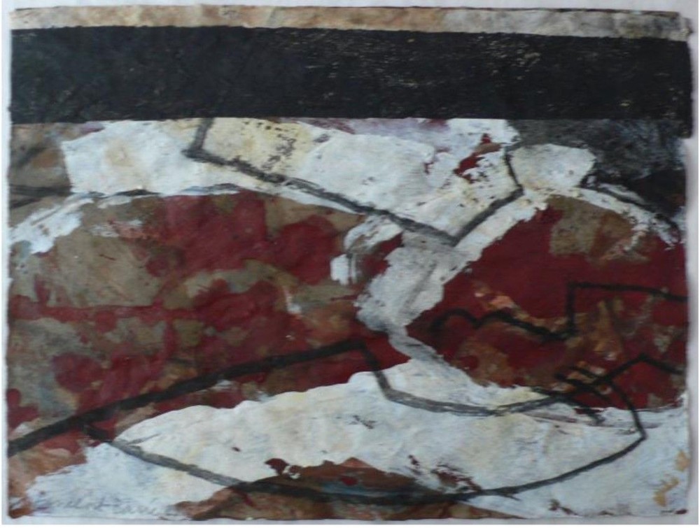 collage et peinture
