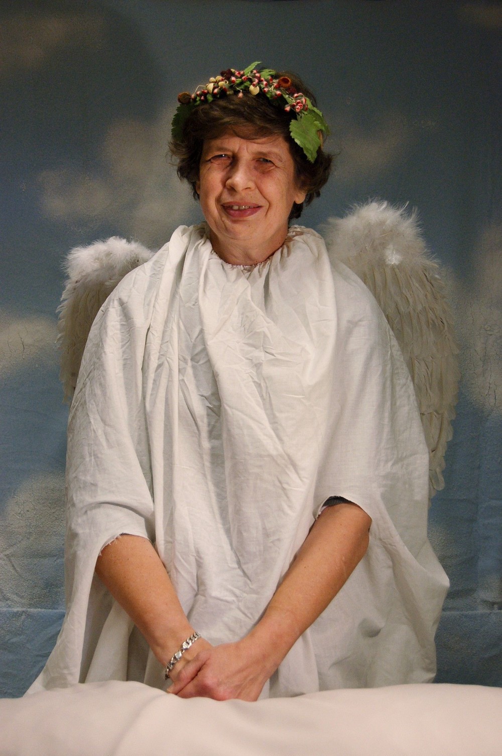 Anita en ange (portrait d'Anita van der Noot d'Assche)