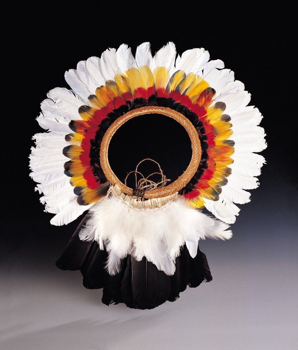 Coiffe en deux parties 
coiffe uruba kaapor
état de makanhao 
Brésil	
amérique du sud