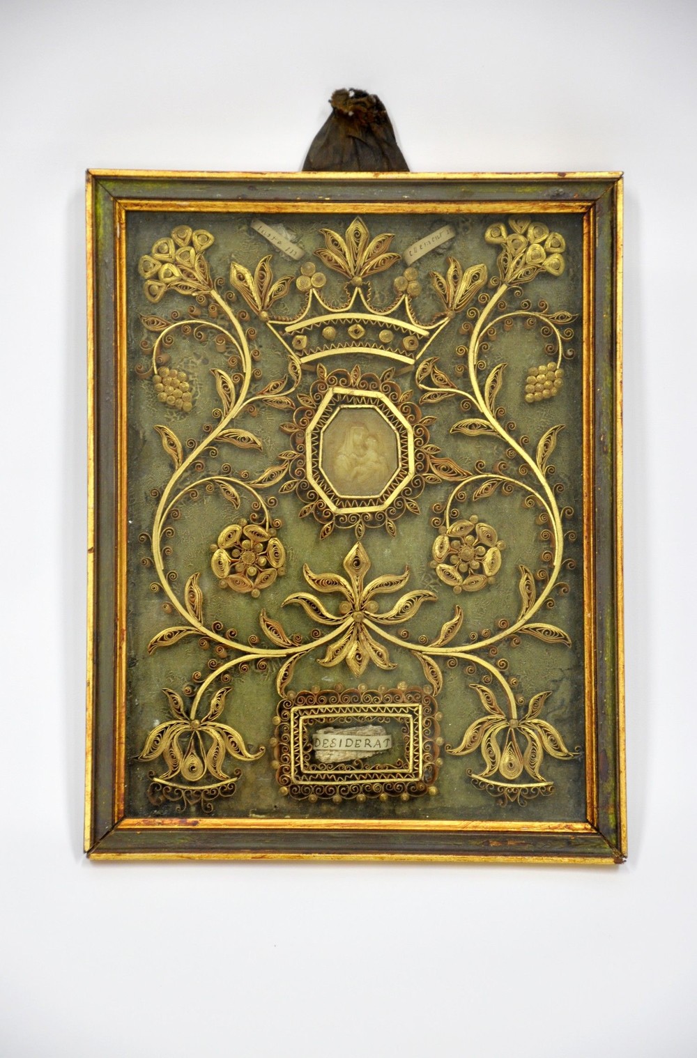 Vierge ? l'Enfant, en buste. Reliquaire de Desiderat