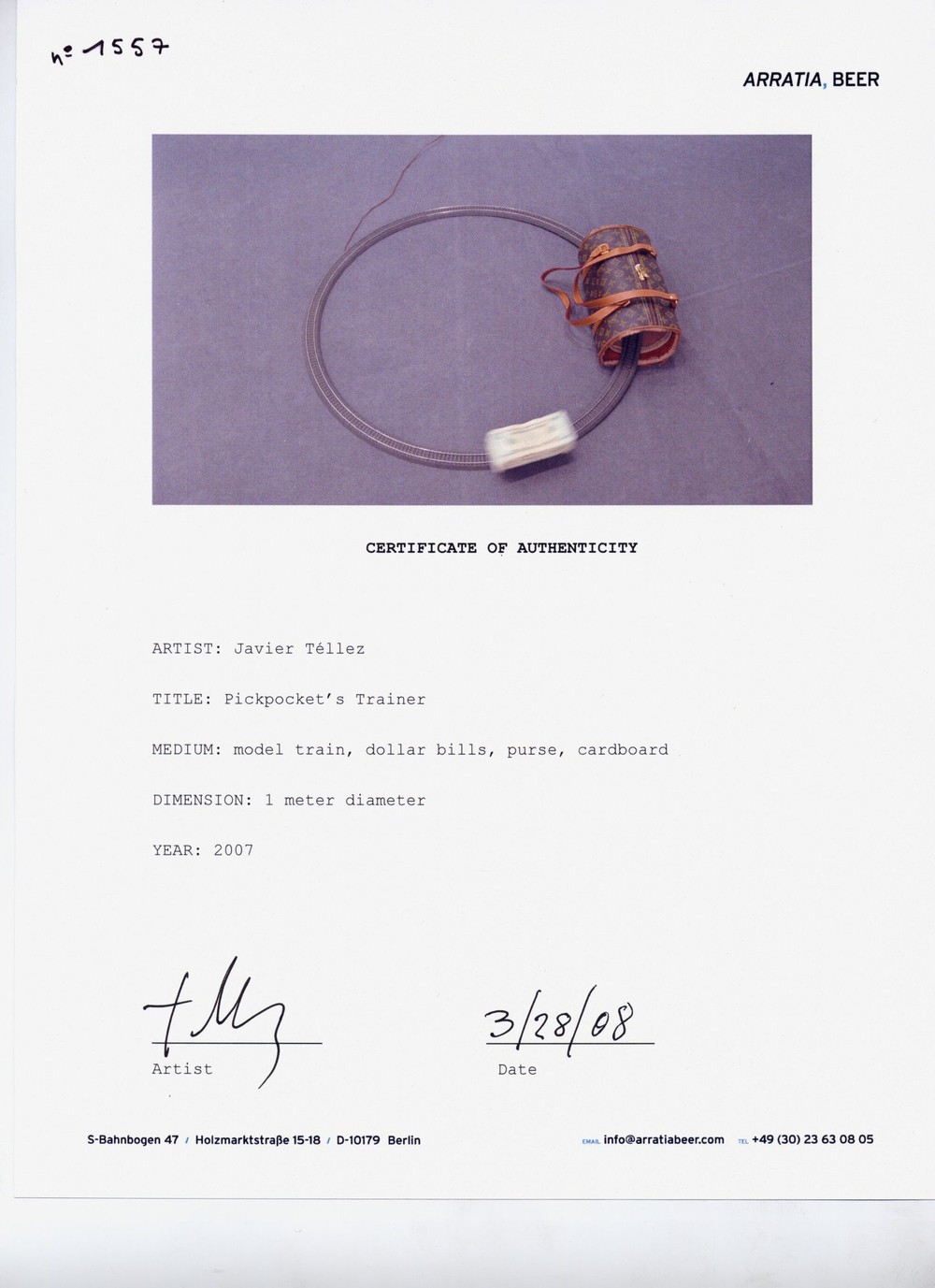 chem de fer lvmh
pickpoket's trainer